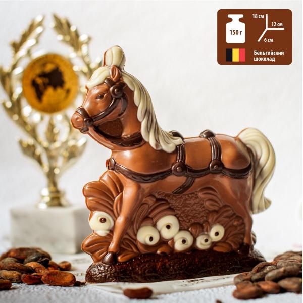 Фигурное изделие из молочного шоколада "Пони", 150 г