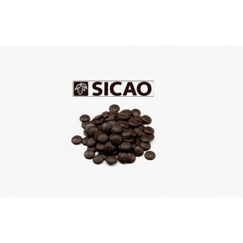Sicao Масса темная шоколадная (легкоплавкие диски)