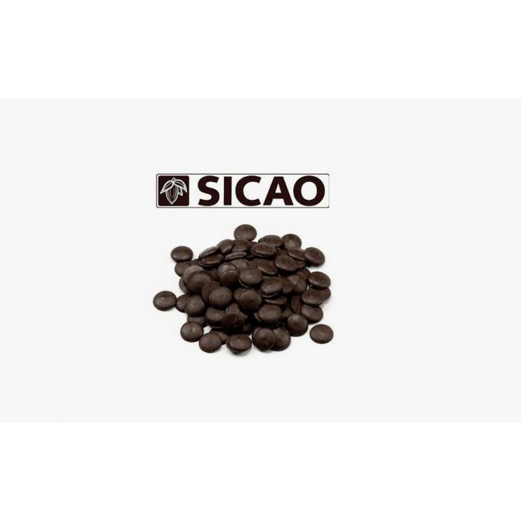 Sicao Масса темная шоколадная (легкоплавкие диски)